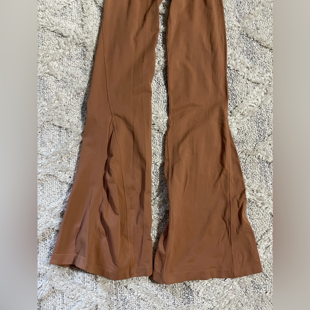 Free People Movement Good Karma Flare Leggings color-dark tan - Picture 4 of 7